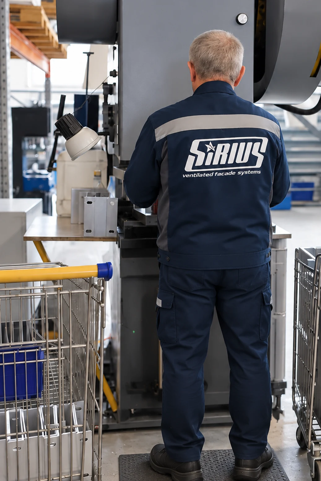 Сотрудник на производстве Sirius